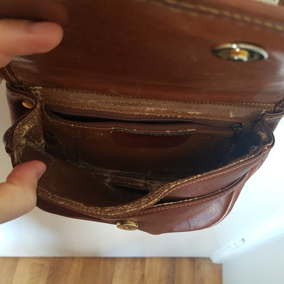 VINTAGE Genuine Italian Leather Bag - Picture 7 of 10